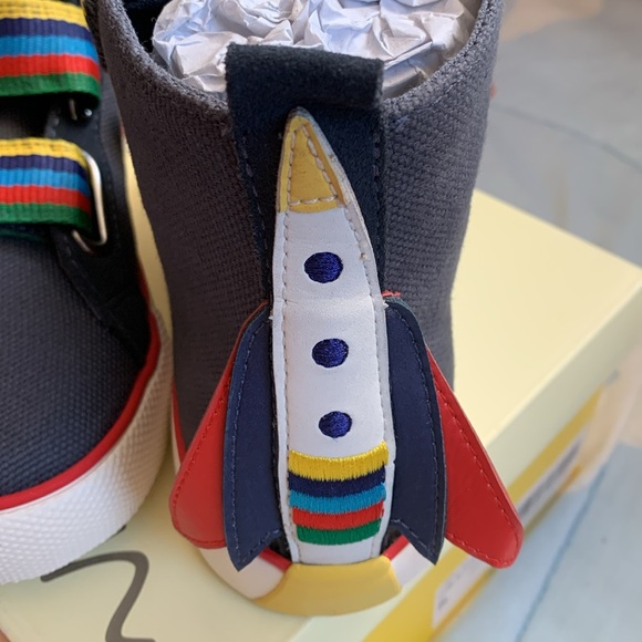 Mini Boden Space rocket high tops size 3 kids aka 32 European - Picture 4 of 12